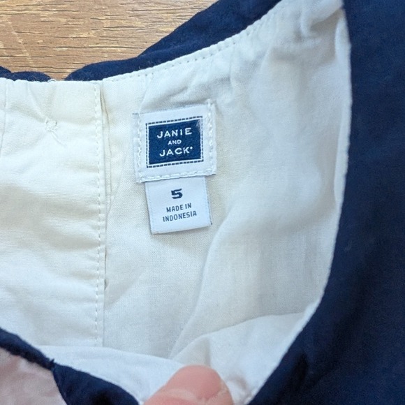 Janie and Jack Girls Rooftop Border Dress Size 5 Pink garden tea party city - Picture 4 of 8